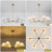 6-Light Chandelier with Pleated Fabric Shades and PVC Lining-1903637768