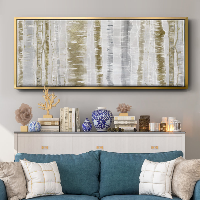 Meadow Mist- Framed Canvas, 24" H x 60" W