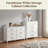 White Dresser with 6 Drawers-471371141