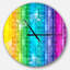 Illustration d'arc-en-ciel - Horloge murale moderne-34140768