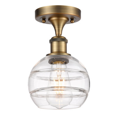 Plafonnier semi-encastré 1 lumière Ballston - Adrieanna