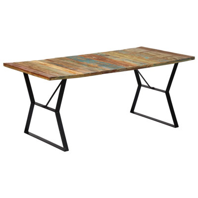 Cambria Rectangular Wood Top Dining Table