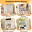 90 × 50 cm Wooden Freestanding Pet Gate-160341300