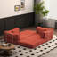 Canapé modulaire 78,8 pouces, canapé convertible Pudding Block, canapé-lit sur pied avec accoudoirs et canapé-lit confortable, canapé à compression pour le salon et la chambre à coucher - (Orange)