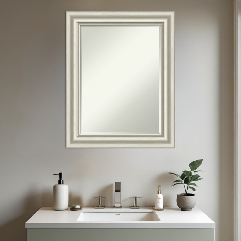 Miroir mural de salle de bain Sophia, Argent argent