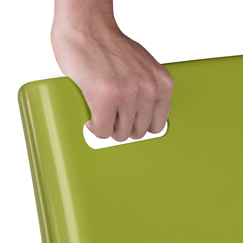 Grosfillex Metro Resin Stacking Chair, Cactus Green