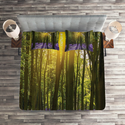 Woodland Rustic Polyester Coverlet