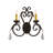 Iron Candle Wall Light