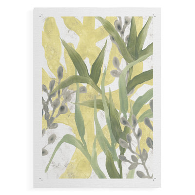 Sea Grass Fresco III -Canvas Print Only - NOT FRAMED