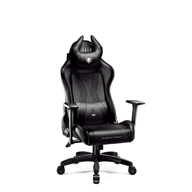 DIABLO CHAIRS Black Executive Chair with Wheels