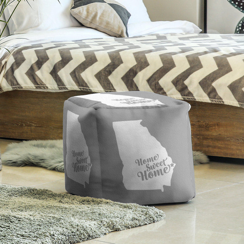 Repose-pieds à cubes savannah the home, Gris