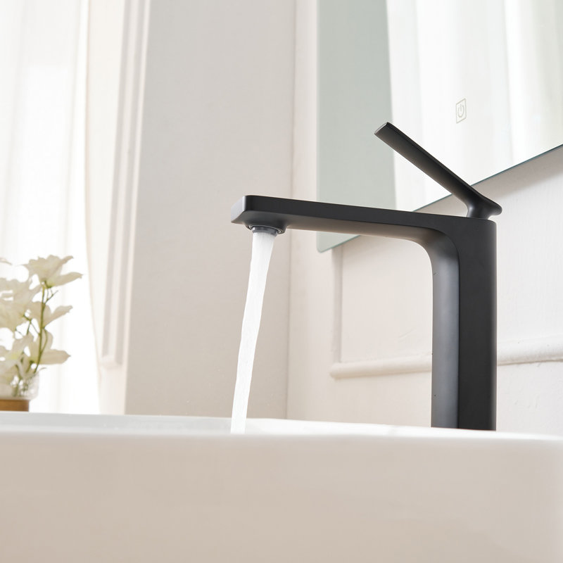 Single-handle Bathroom Faucet, Matte Black