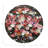 Festoon Flowers Vegan Leather Round Coasters