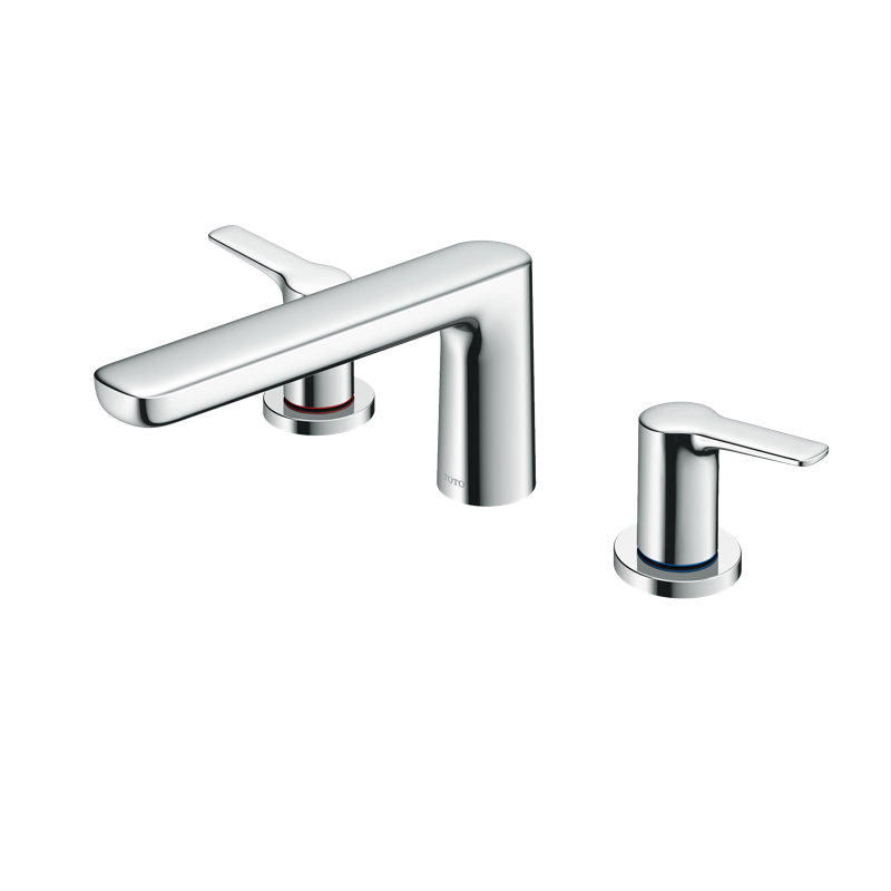 Garniture de robinet de baignoire romaine à deux poignées TOTO® GS, chrome poli