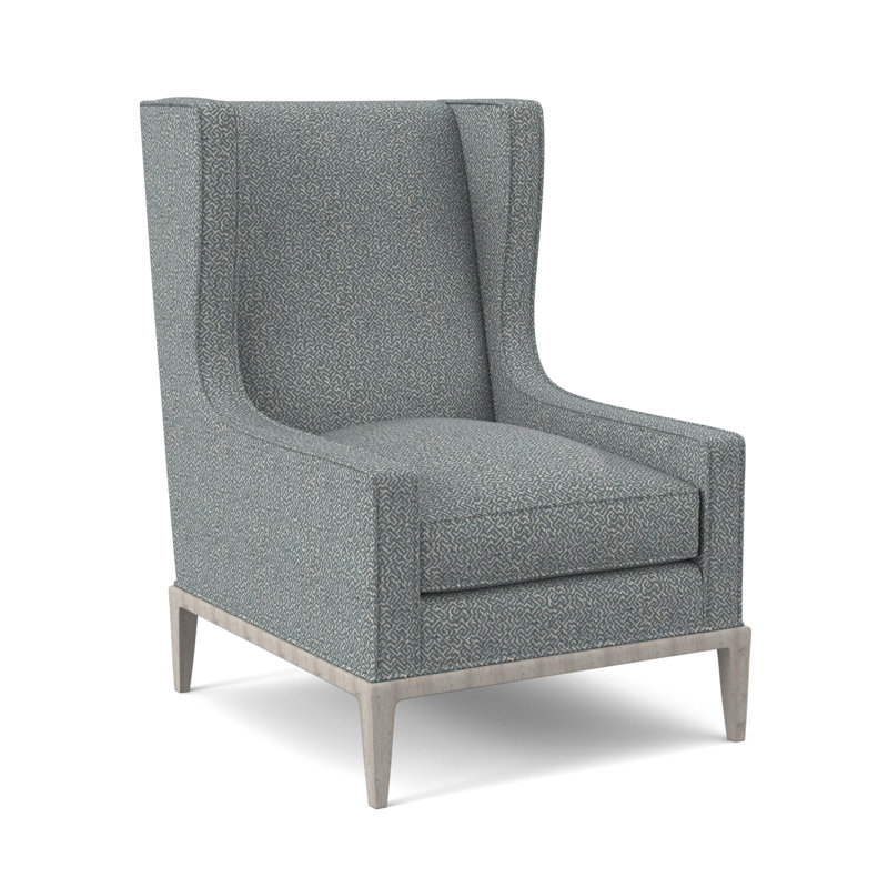 Fauteuil à oreilles 28 po Claxton, Bisque, Ébène Margaret