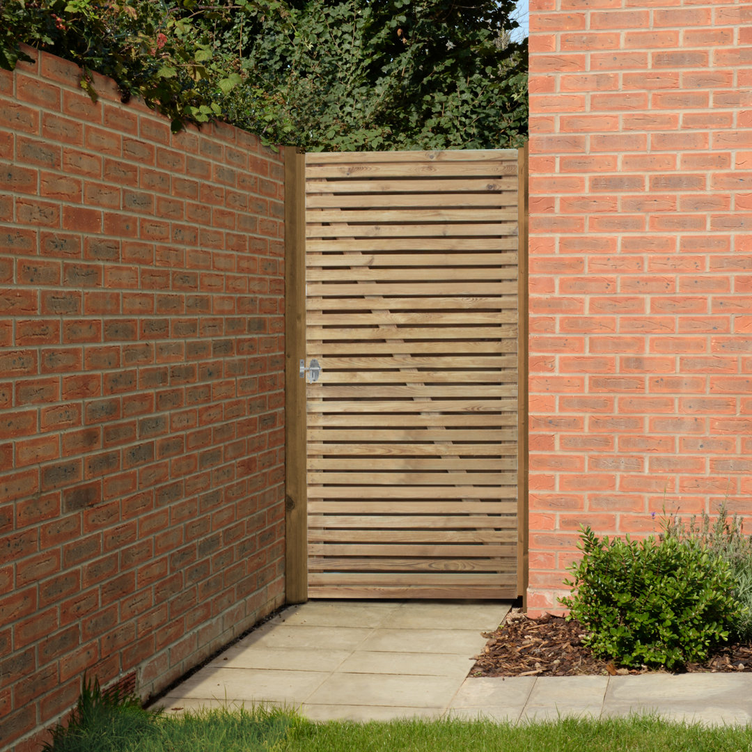 180cm H x 90cm W Beige Wood Gate