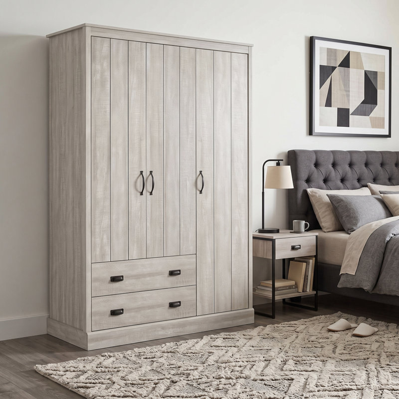 Bristol 3 Door 2 Drawer Wardrobe