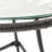 Grey And Tempered Glass Side Table With Elegant Look Sleek Surface