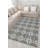 Gray Themed Abstract Geometric Patterned Creative Modern Decorative Carpet-1629671920