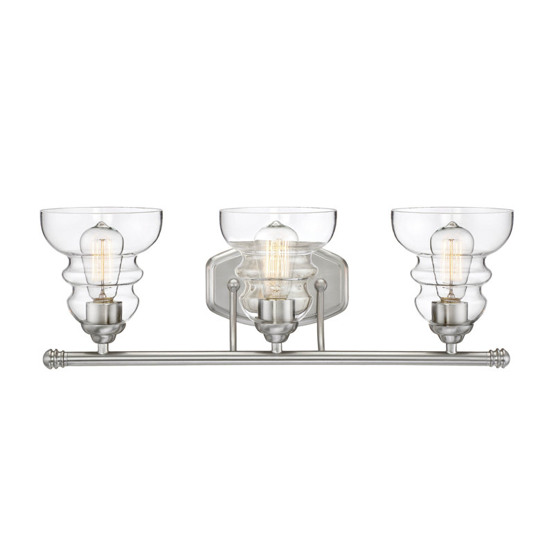 Éclairage pour meuble-lavabo 3 lumières Dieterich, Chrome