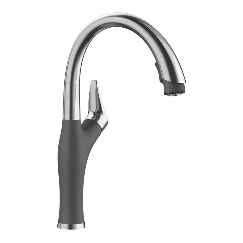 Robinet de cuisine à double jet Artona, Cendre, 1,5 gallons par minute