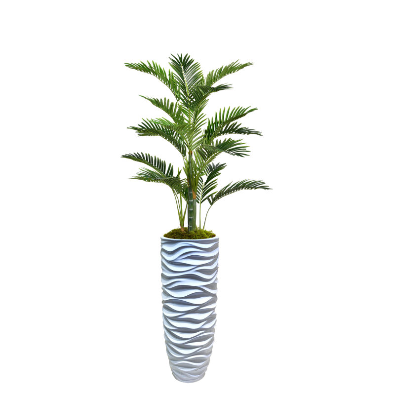 Palmier artificiel Panama en pot, H 70 po x l 38 po x P 30 po