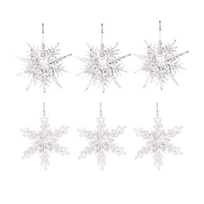 Iron Snowflake Hanger Set of 6