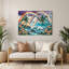 Art mural hawaïen arc-en-ciel gris en métal-693733469