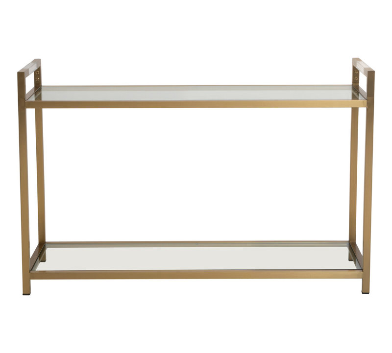120cm Glass Top Console Table