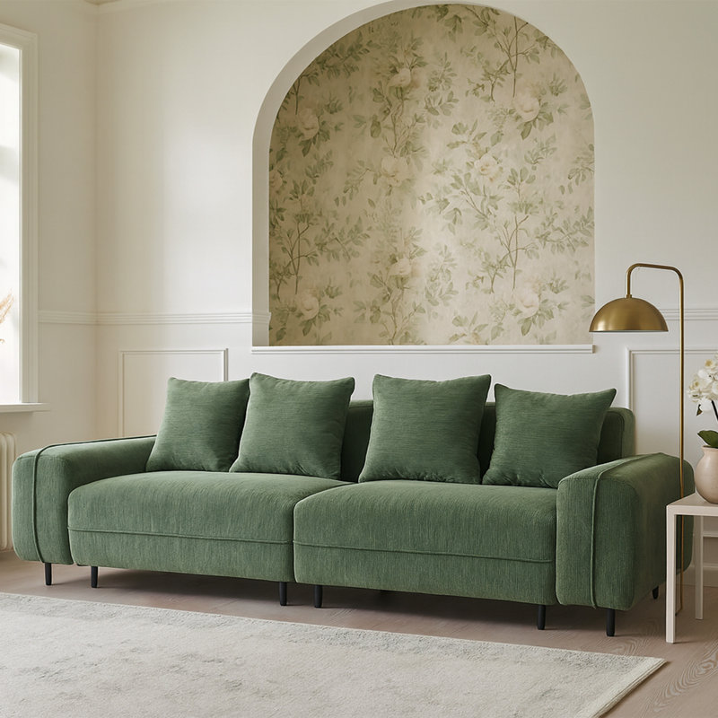 Collection Alfresco recouverte de velours côtelé doux et luxueux, Jardin d'oliviers