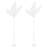 2Pcs Elegant Wedding Decoration Butterfly Floor Lamp LED Ambient Light White Gauze White Light-870802467