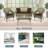 Yamada 4 - Person Patio Conversation Set with Cushions-37026430-37026428