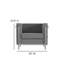Fauteuil en similicuir avec barre double-439499028