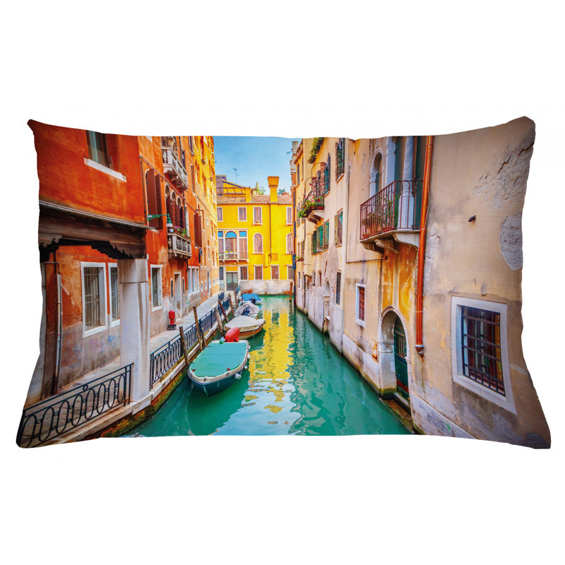 Housse de coussin décoratif d’intérieur/d’extérieur venice, 16 po x 26 po