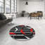 Tapis noir/rouge à motifs-1206504257