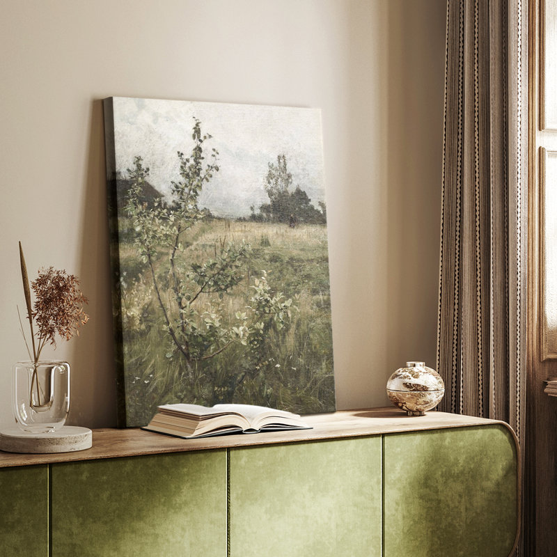 Paysage rétro CCLVII - galerie Cavas, H 18 po x l 12 po