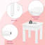 White Kids Vanity, Makeup, and Study Table-163879301