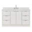 Meuble-lavabo simple en bois massif 60 po avec plateau en quartz blanc chaud de 1,5 po Haun Haun-887759778-887759788-887759789