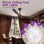 Solid Wood Ceiling Fan With Remote,3 Blade Reversible Dc Motor, Quiet Cooling For Living Room Or Bedroom-1278184422-1291915233