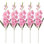 Glaïeul, fleurs artificielles, 5 PCS, 25,6 po, glaïeul, fleurs, fleurs en soie à longues tiges pour la maison, décoration de bureau de mariage