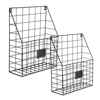 Dockery Metal Wall Organizer with Wall Baskets