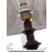 Vintage Chinese-Style Solid Wood & Fabric Floor Lamp