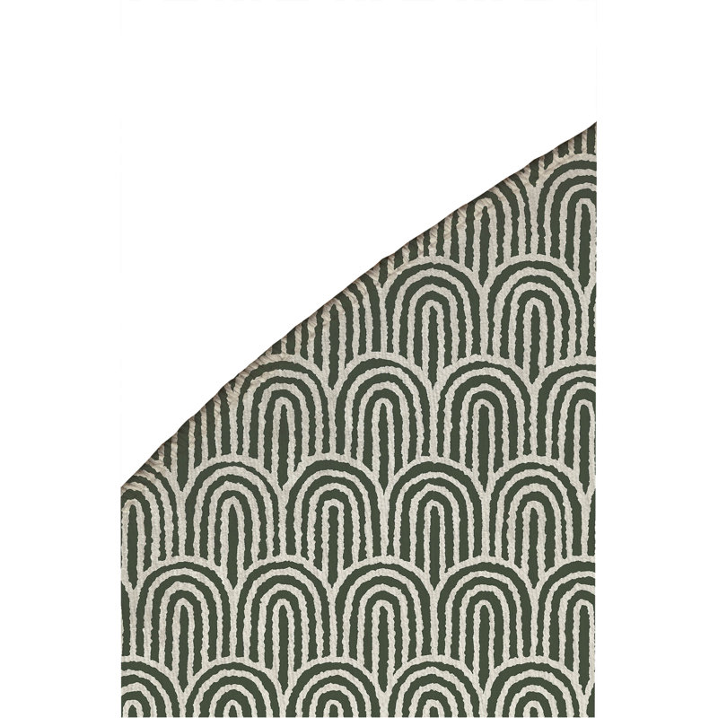 Rolling Hills Non-Slip Outdoor Rug, Round 5'