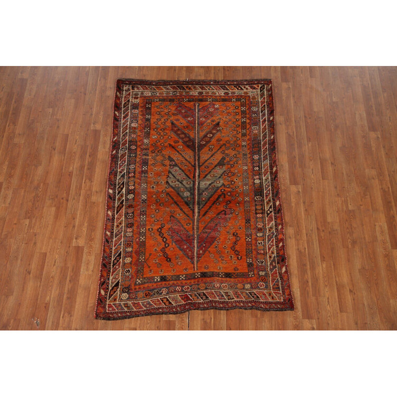 Antique Vegetable Dye Traditional Rug 4x6