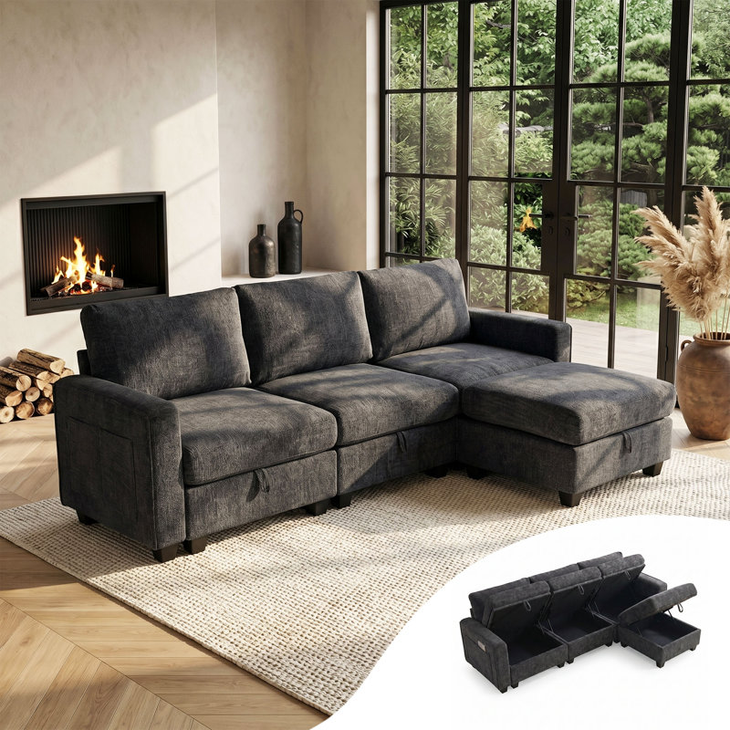 Corner Sofa, Grey
