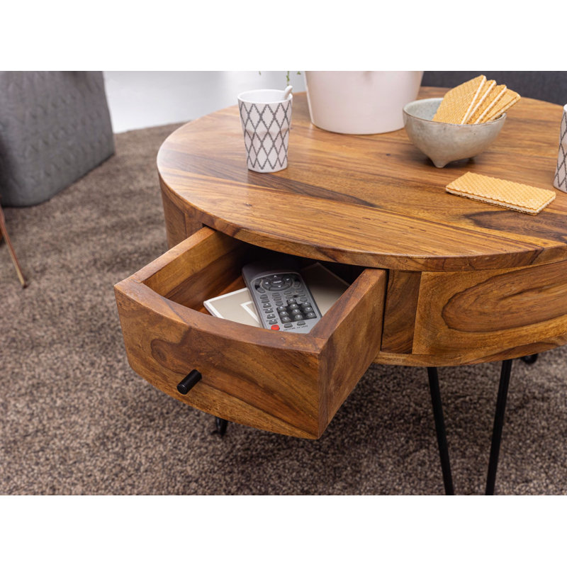 Androscogin Four Leg Coffee Table with Storage