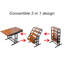 Bibliothèque standard en acier H 29,53 "x l 47,24"