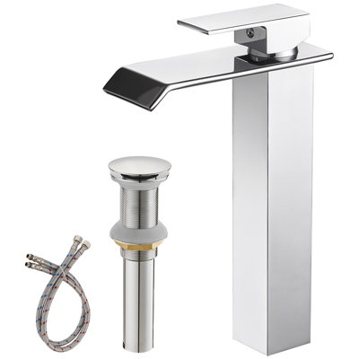 Single-handle Bathroom Faucet with Drain Assembly