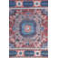 Tapis unique nouvel âge 7 pi 11 po x 8 pi 1 po Mamluk en corail / rose / ivoire / bleu
