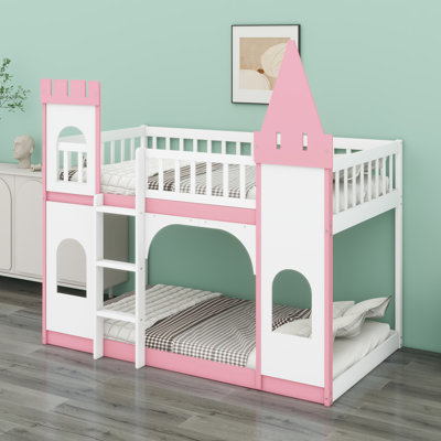 Castle Bunk Bed Featuring Ladder